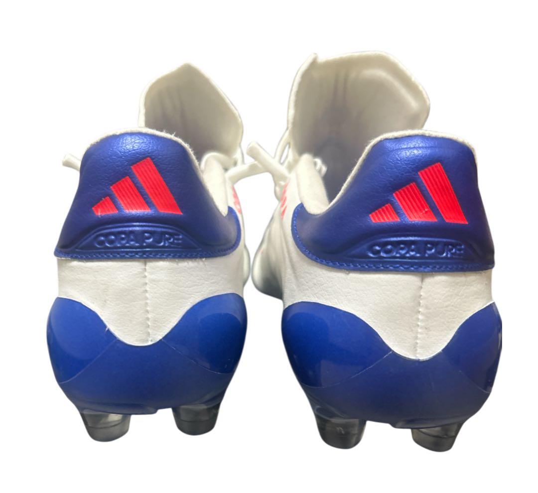 ［極美品］adidaコパピュア2エリートHGAG26.5 白青赤土.人工芝対応