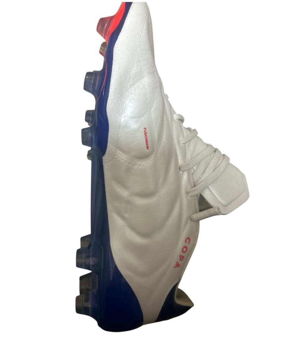 ［極美品］adidaコパピュア2エリートHGAG26.5 白青赤土.人工芝対応