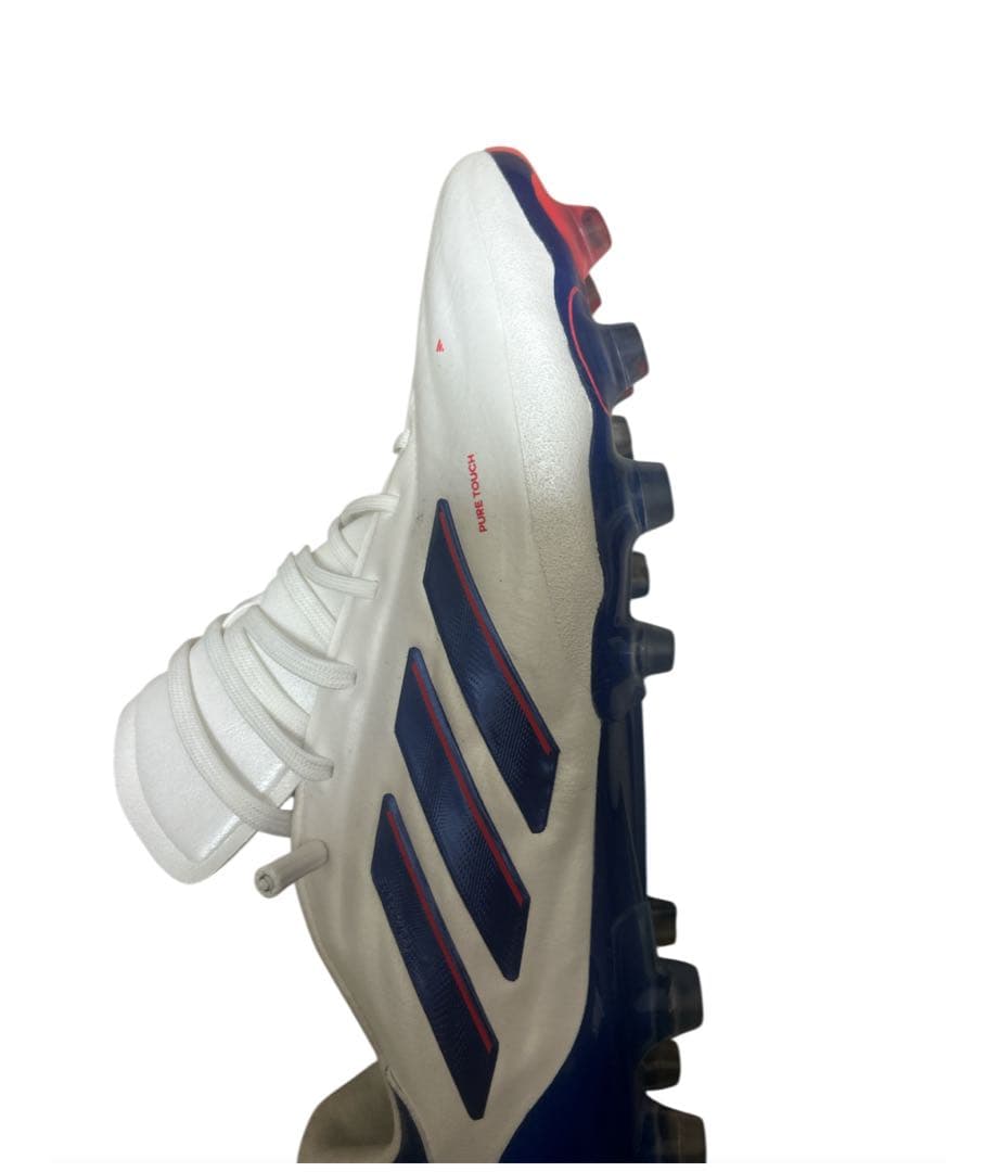 ［極美品］adidaコパピュア2エリートHGAG26.5 白青赤土.人工芝対応