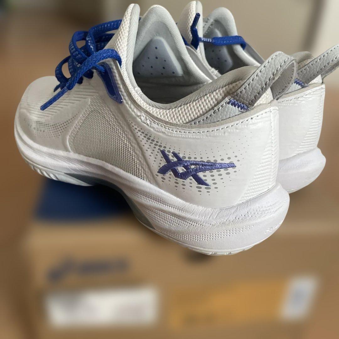 バッシュasics GLIDE NOVA FF4 24.5cm ホワイト/ブルー