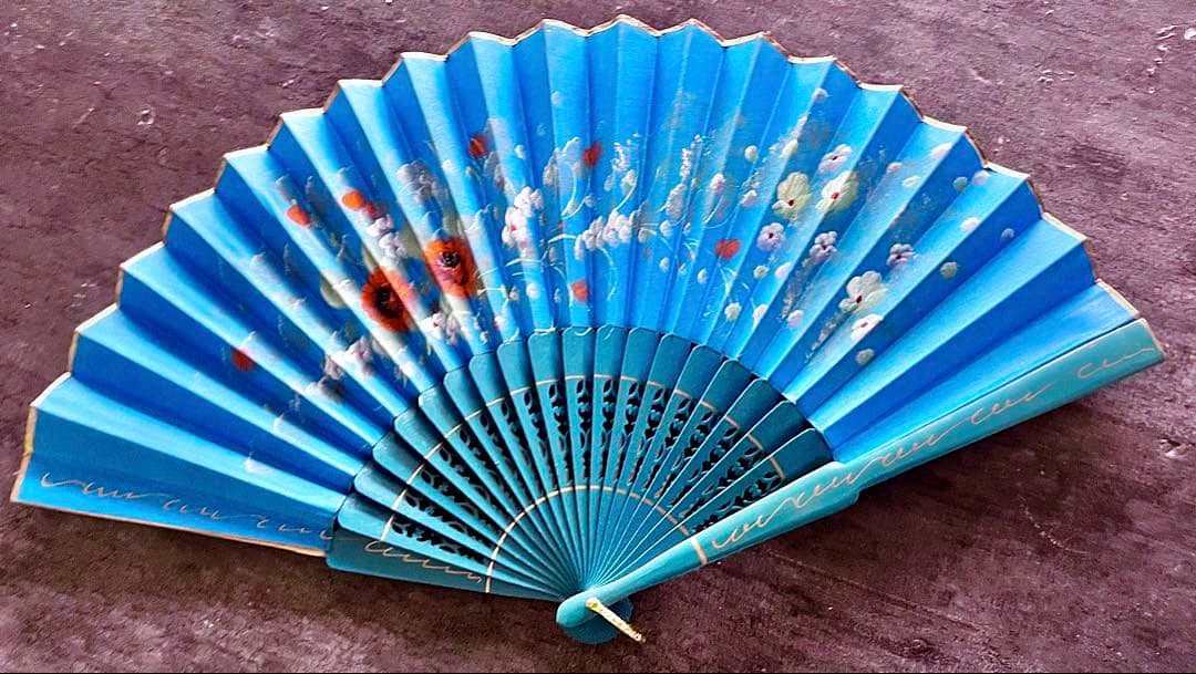 [新品] 手描き模様入りアバニコ！ 両面張り スペイン製の全て手作り商品です。