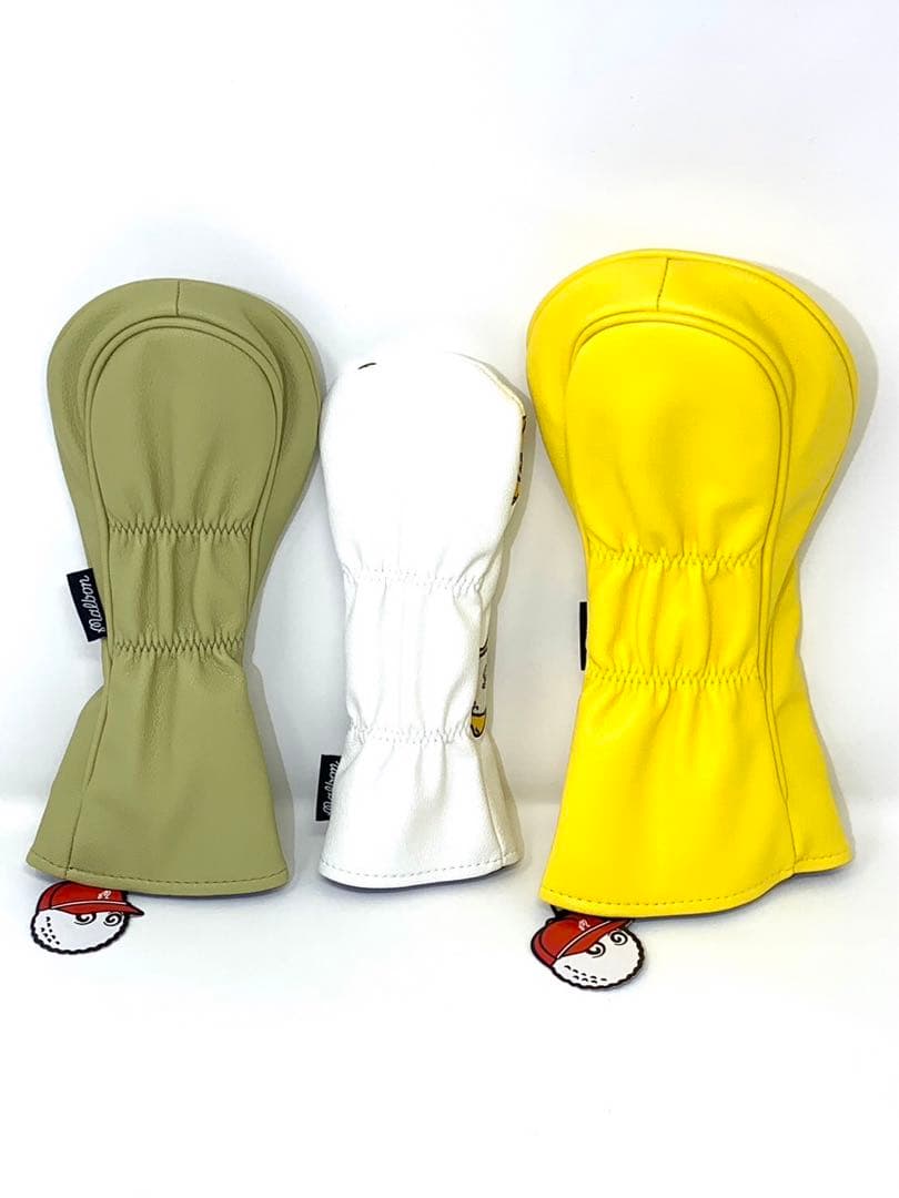 新品☆マルボンゴルフ Malbon ヘッドカバー 3点セット マルボン男女兼用