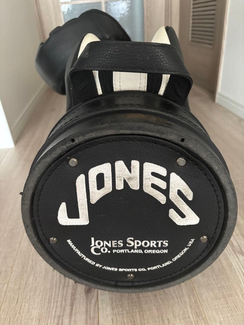 JONES ゴルフキャディバッグ ホワイト・ブラック