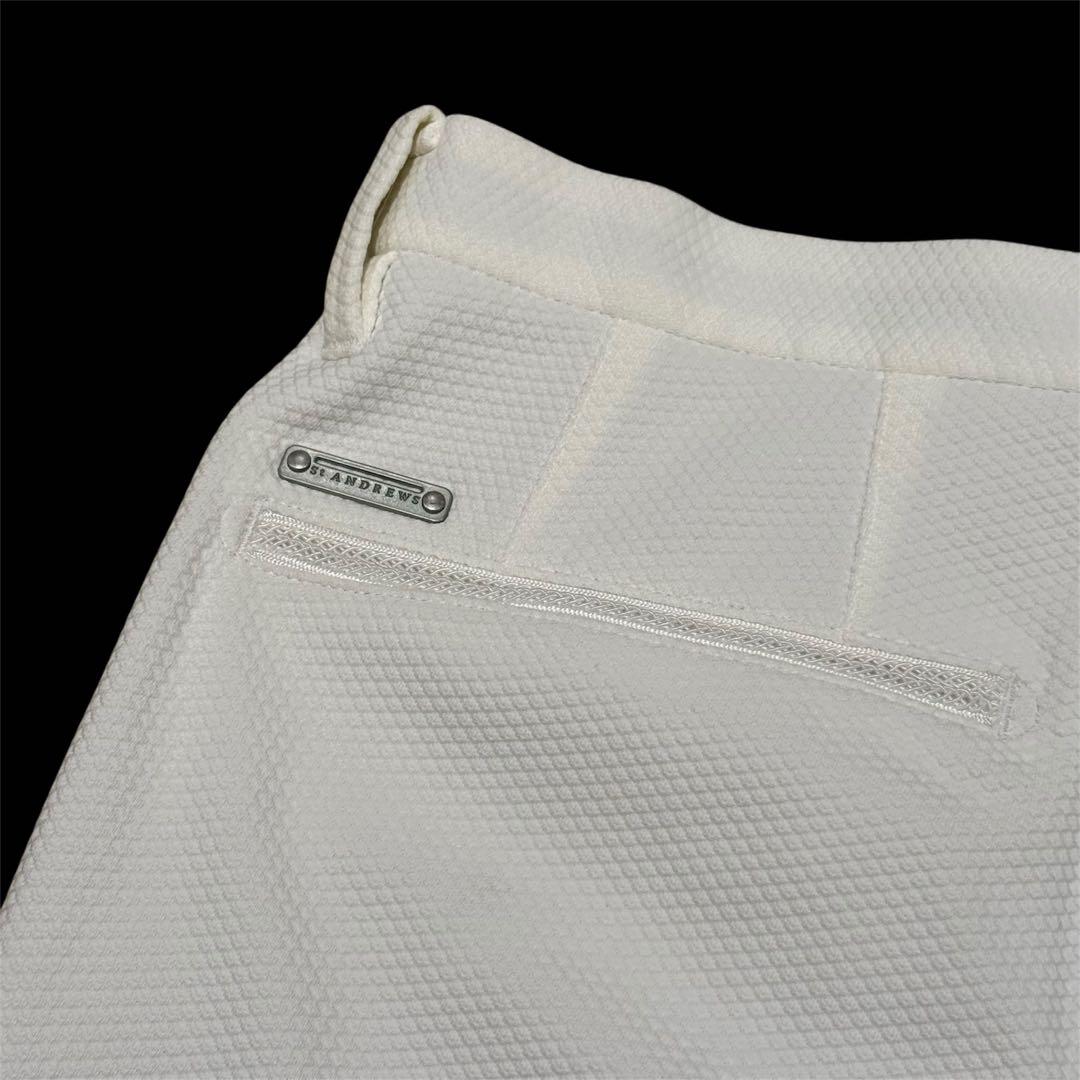 【50％オフ】定価3.5万 St ANDREWS シングルふくれジャガードパンツ