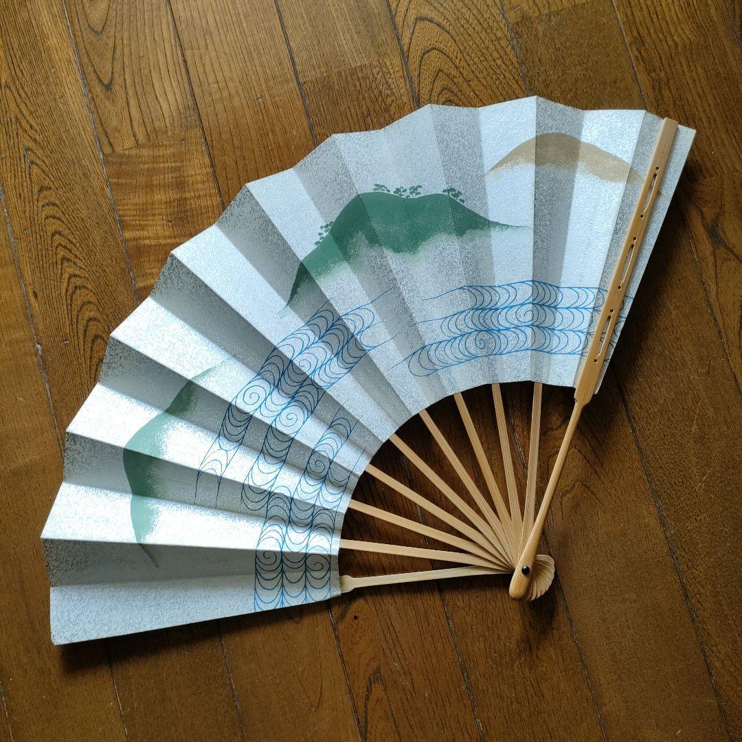 京都十松屋福井扇舗製 本金製　能　舞扇子　小謡扇　諸祝言