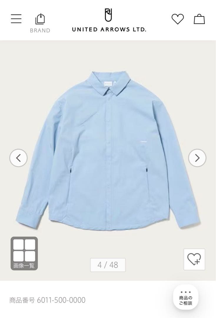 TaylorMade × UNITED ARROWS　オーバーサイズシャツ
