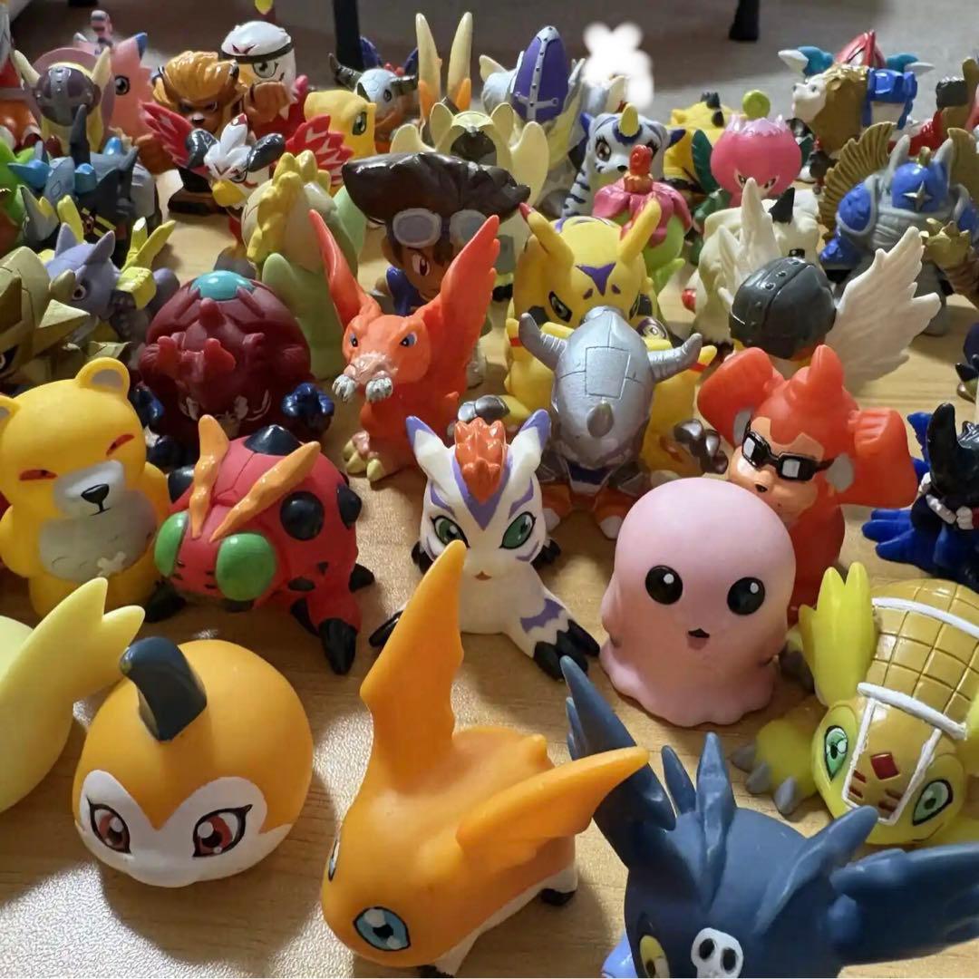 【当時物】デジモン ソフビ 指人形 フィギュアなど　66体