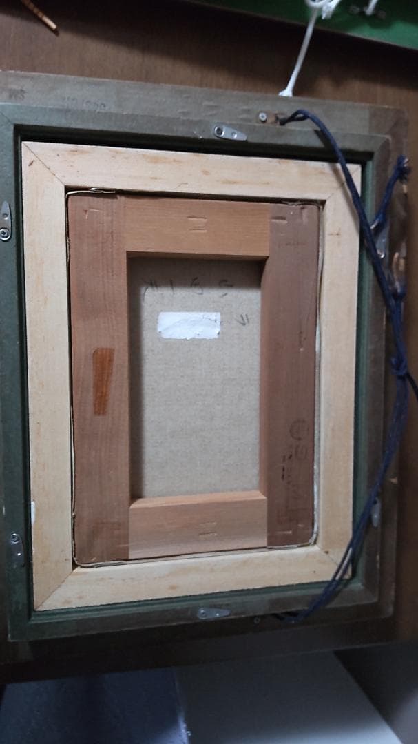 【真筆】山田一夫 油彩画 F4号「ラ・ロシェル」フランス 港風景 金彩額装