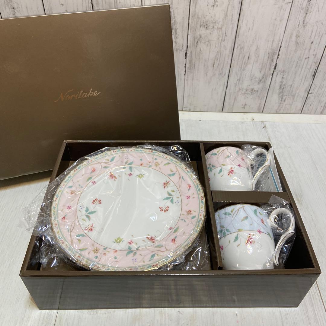 新品・未使用⭐️Noritake ノリタケ　モーニングペアセット　花柄