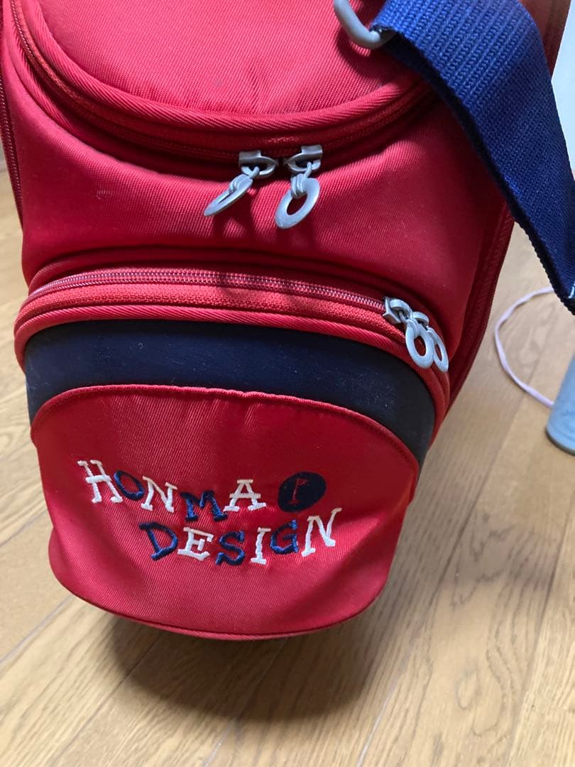 ホンマ　ゴルフバッグ 赤