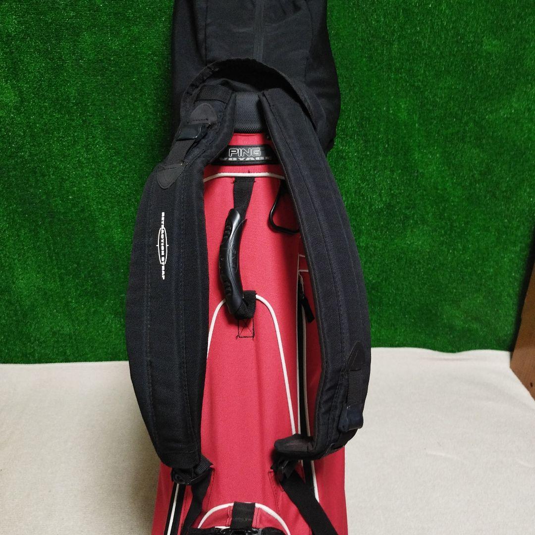 PING VOYAGE スタンドキャディバッグ 赤
