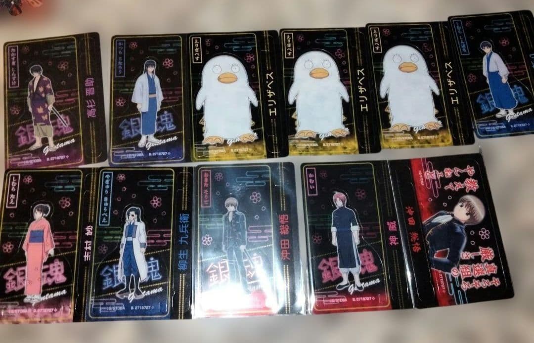 銀魂 カード まとめ売り ぱしゃこれ ステッカー クリアカード プチスタンド