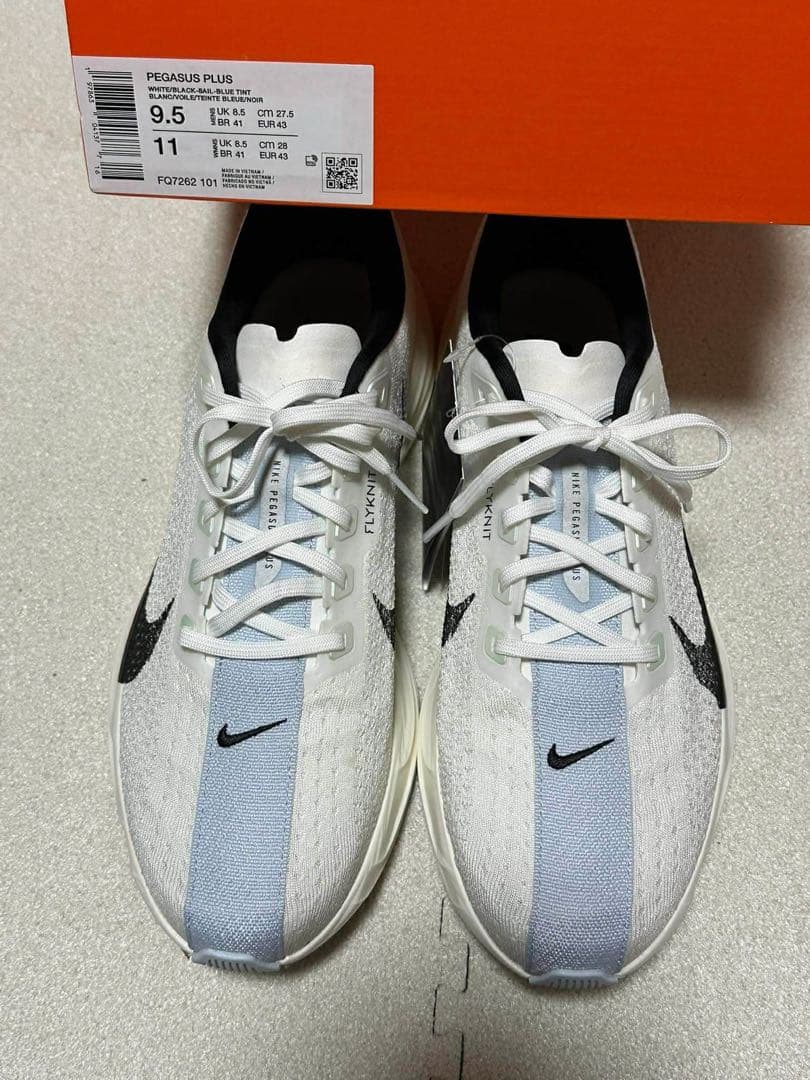 Nike ペガサスプラス　27.5センチ新品未使用 ホワイト/ブルー
