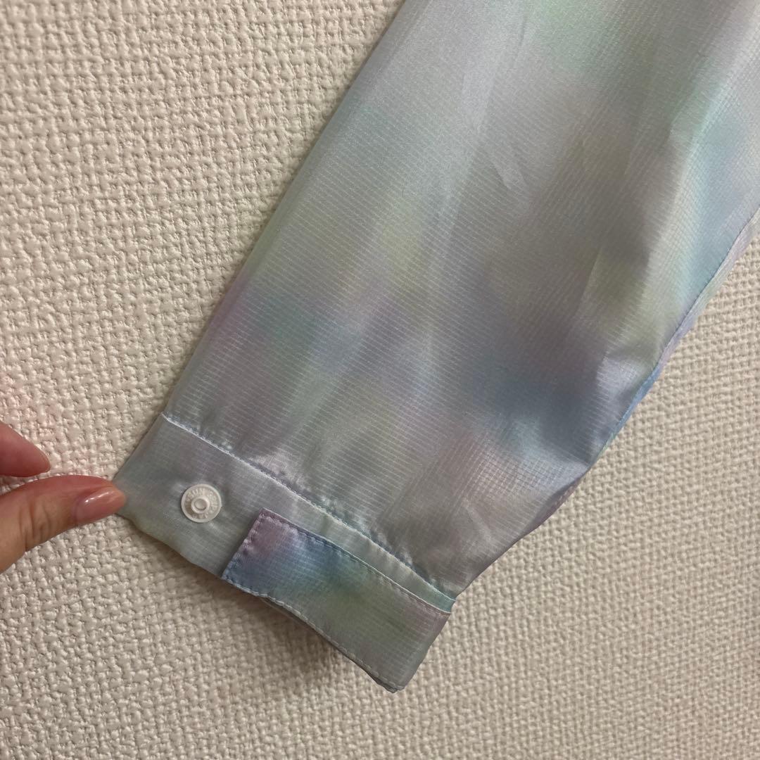 36 水色　ARCHIVIO ブルゾン 長袖 ハーフジップ 撥水