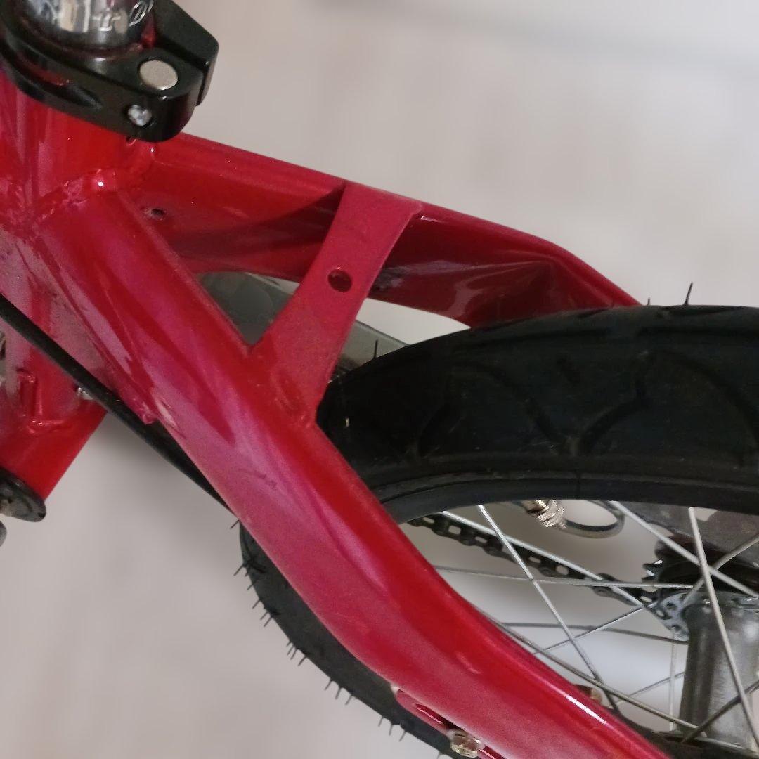 【希少16インチ】へんしんバイク X16 レッド ペダル装着