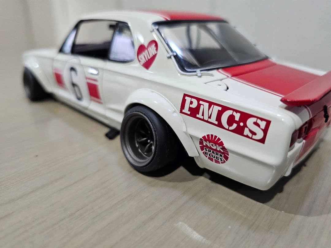 京商　NISSAN SKYLINE 2000GT-Ｒ　RACING　NO.6