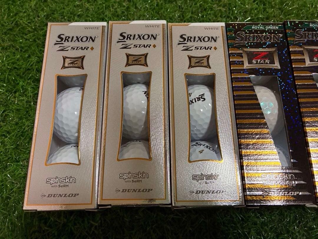 【Srixon】Z-Star & ダイヤモンド　ゴルフボール 各3スリーブ18個