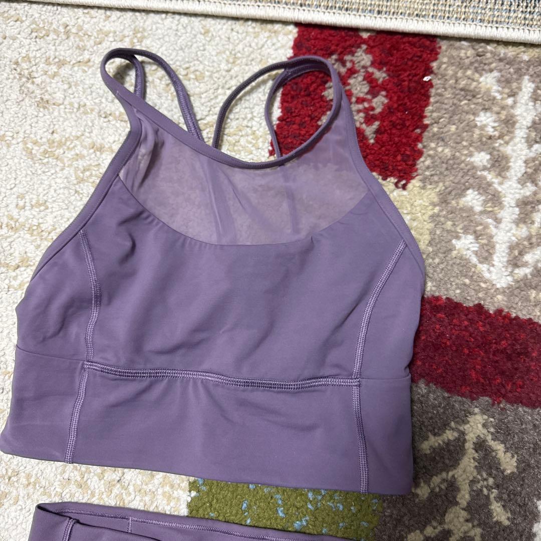 【美品】Lululemon セットアップ パープルサイズ4