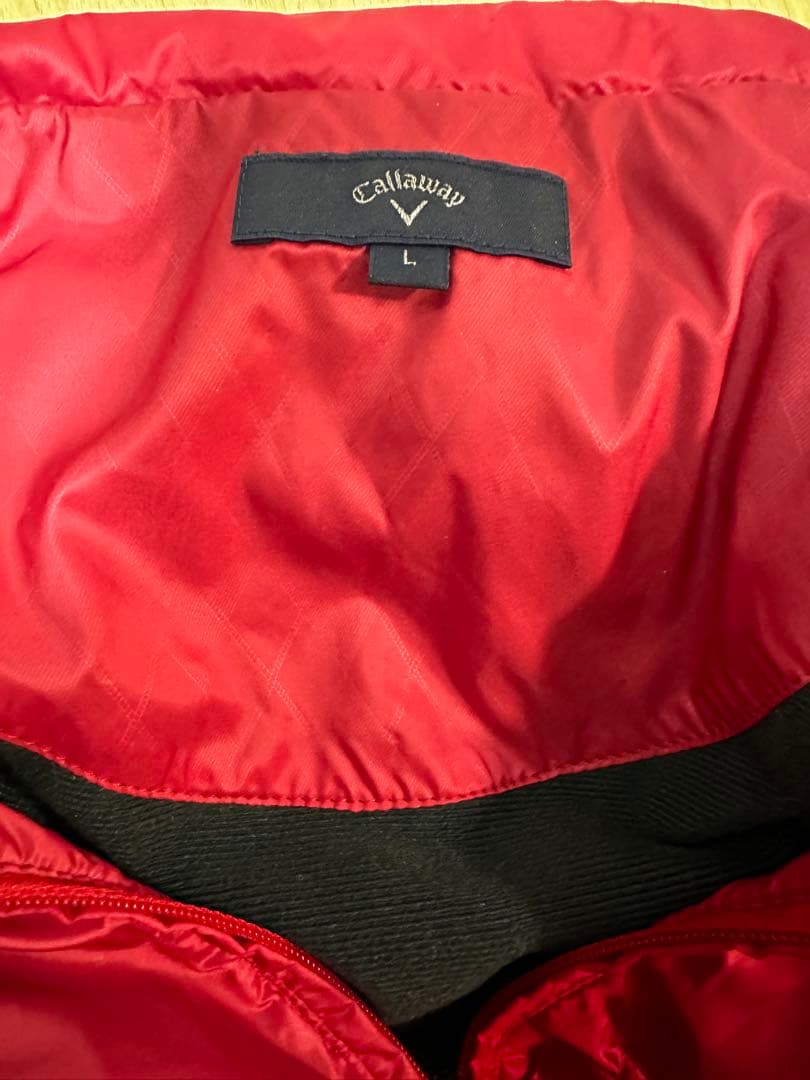 Callaway レッド ナイロンジャケット　アーガイル　4WAY 美品　ゴルフ