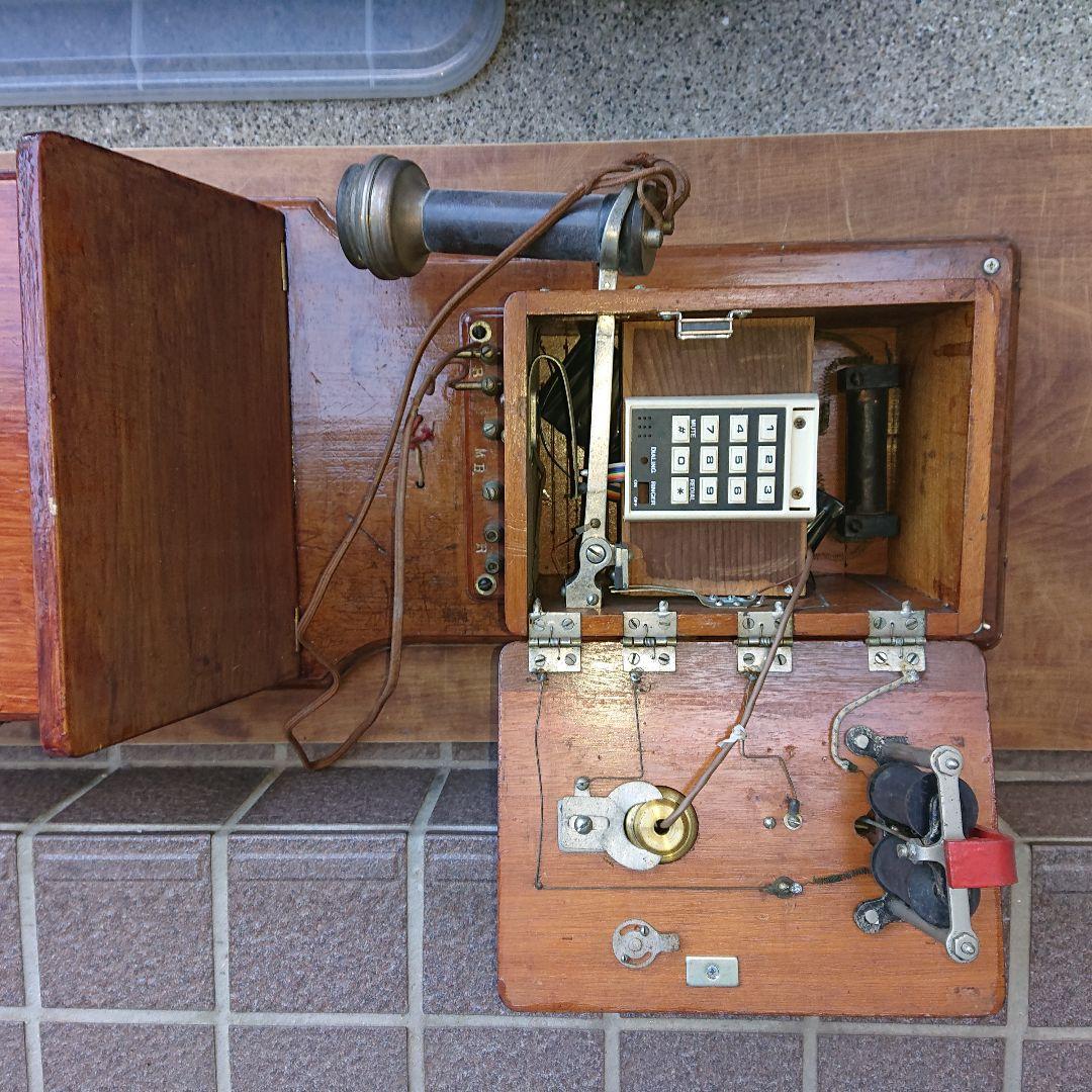 ヴィンテージ電話機、手回しレトロ