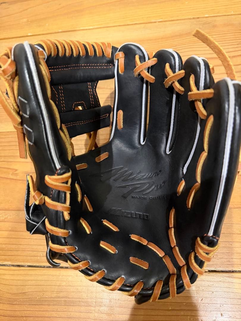 【最終値下3/10まで】Mizuno Pro 硬式グローブ ブラック/ブラウン