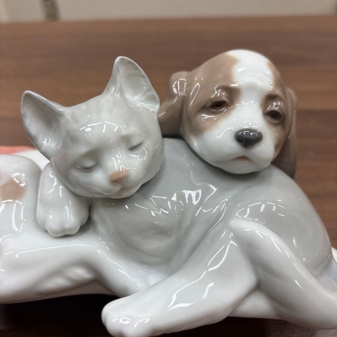 リヤドロ LLADROフィギュリン 6599 いつも一緒 犬 猫 動物