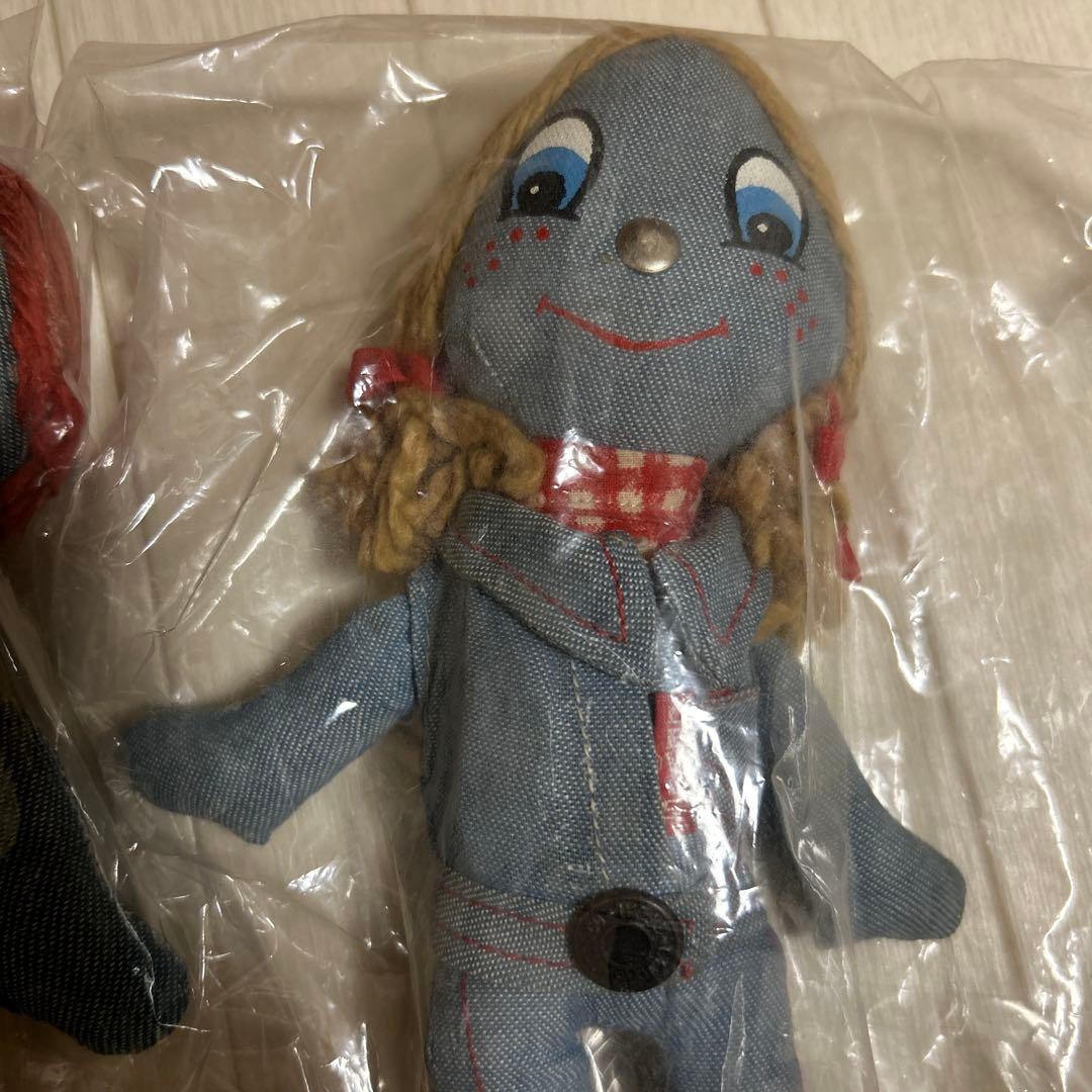 デニム風ぬいぐるみ2体セット