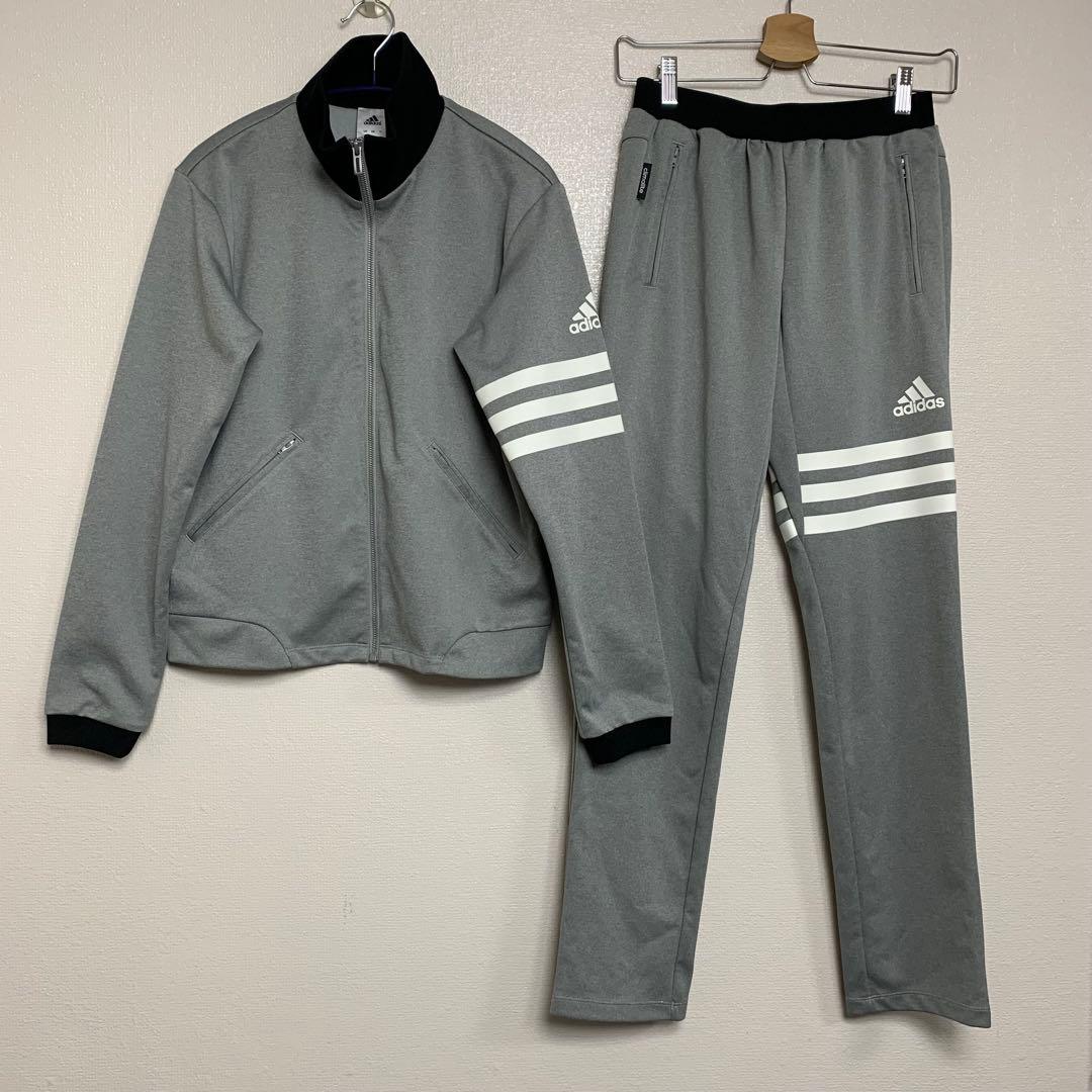 アディダス　ジャージ　上下セット　Ｓ　グレー