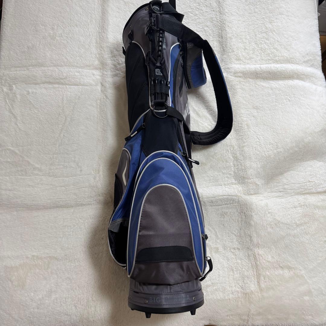 美品Callaway GOLF ゴルフキャリーバッグ　スタンドタイプ青灰