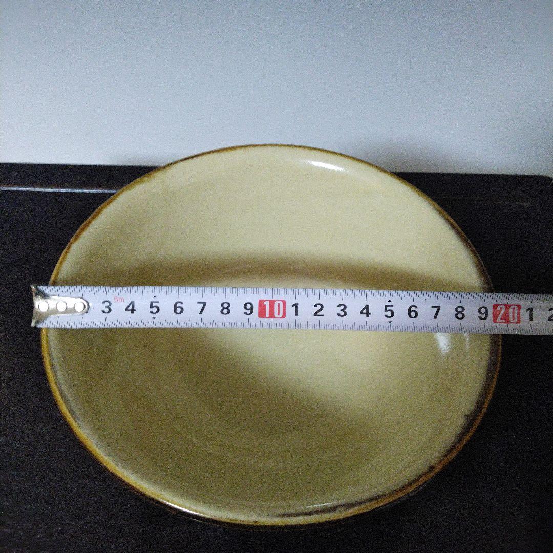 NO680 やちむん　壺屋　赤絵　どんぶり　仁王窯　[仁]