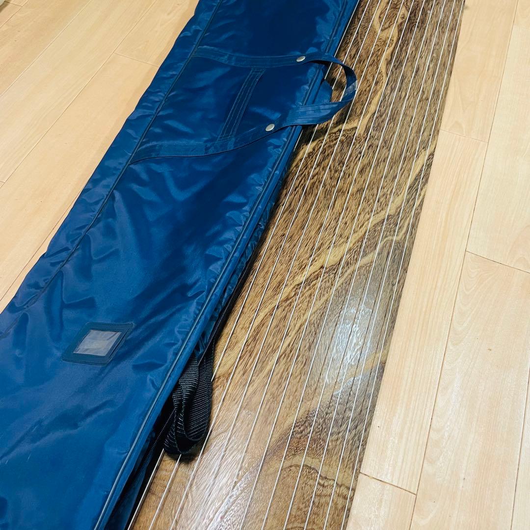 琴　文化箏 短琴　和楽器 弦楽器　明鏡