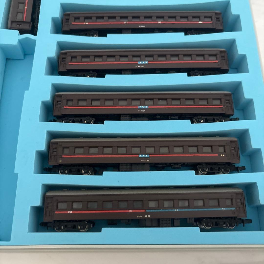 99、鉄道模型セット 9両 茶色 専用ケース付き