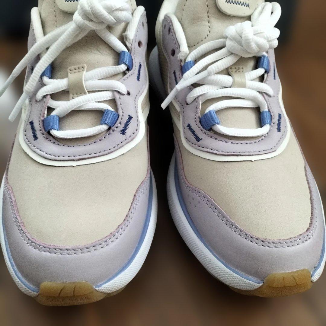 試し履きのみCOLE HAAN スニーカー ベージュ/ラベンダー