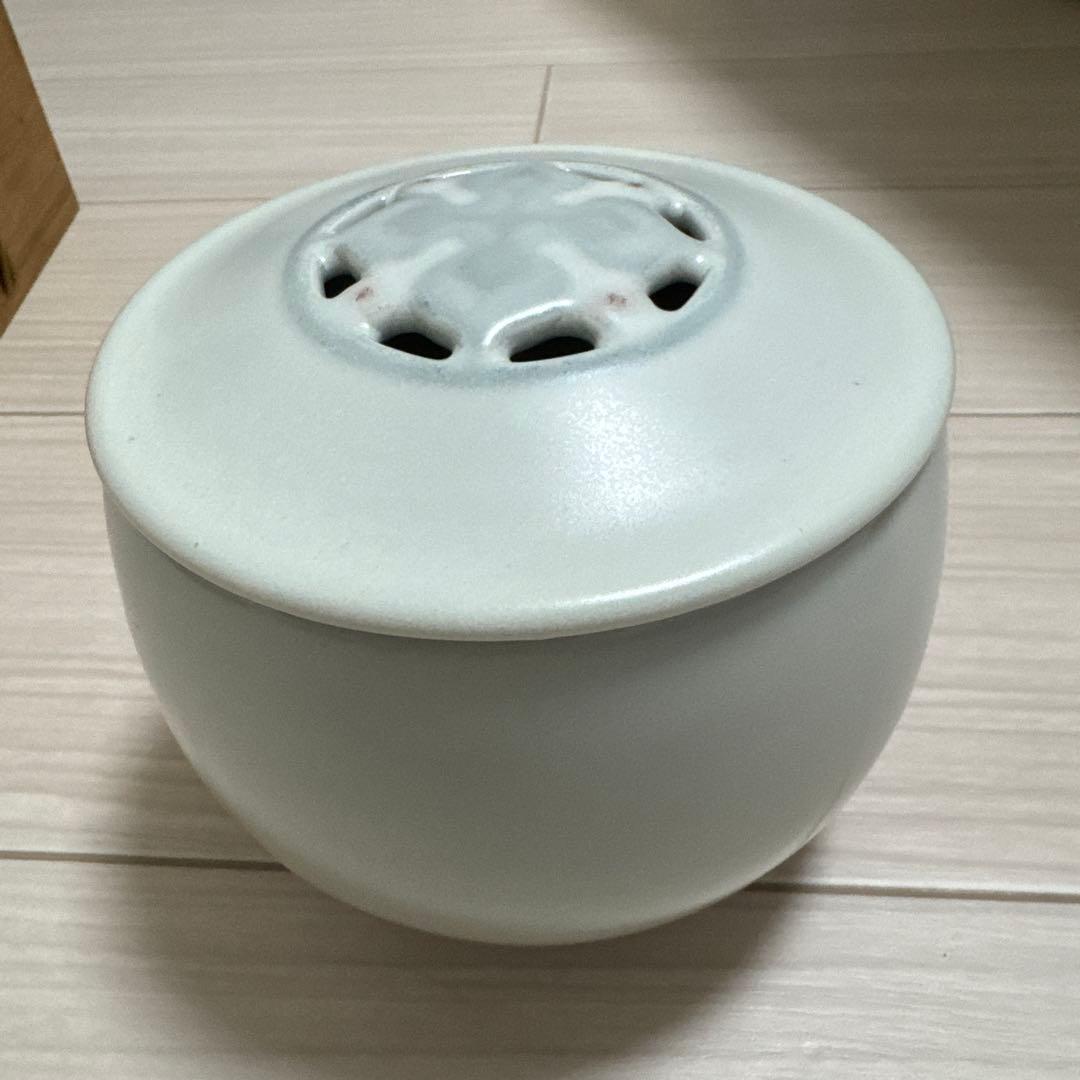 宮之原謙 白磁香炉 板谷波山