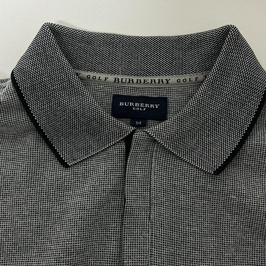【BURBERRY GOLF 】グレー 長袖ポロシャツ M