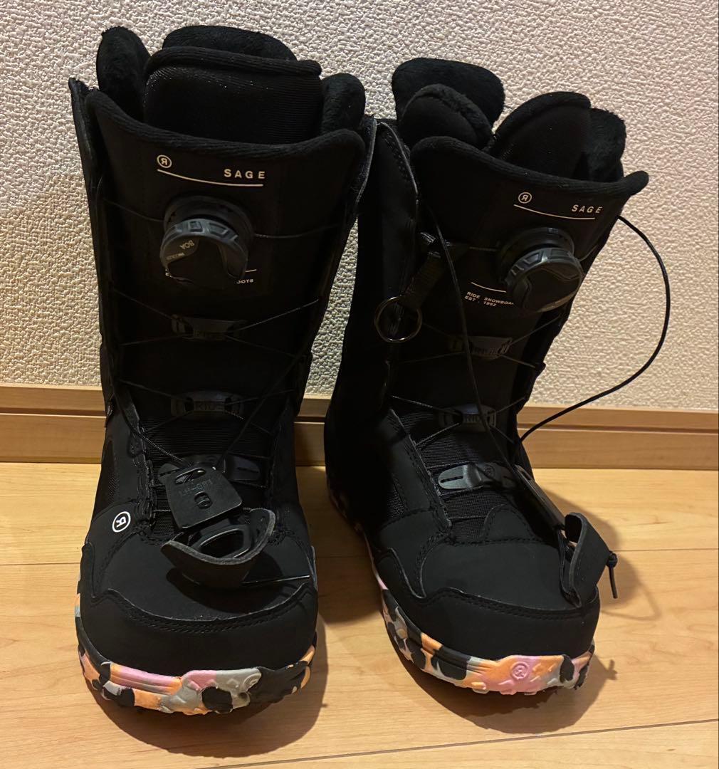 美品　RIDE スノーボード　ブーツ　24-25モデル　レディース　BOA ボア