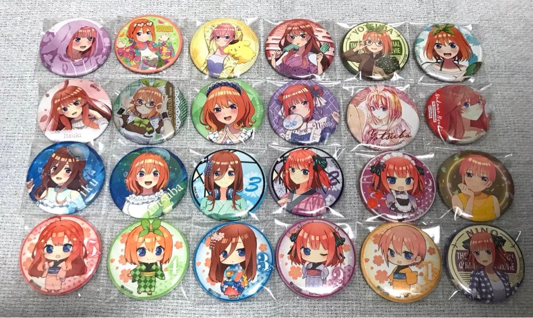 【1点約138円】五等分の花嫁 缶バッジ まとめ売り 5￼￼7個セット