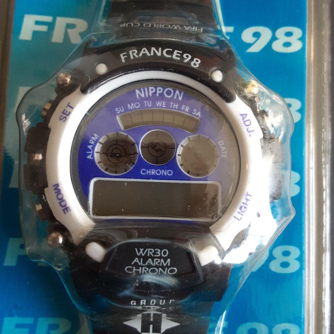 【未開封・未使用】 サッカー　1998年 FIFAワールドカップ 腕時計 日本