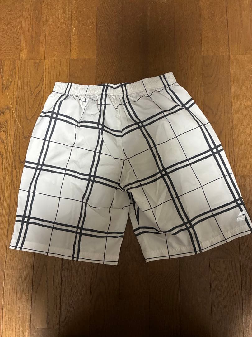 Babolat チェック柄ハーフパンツ