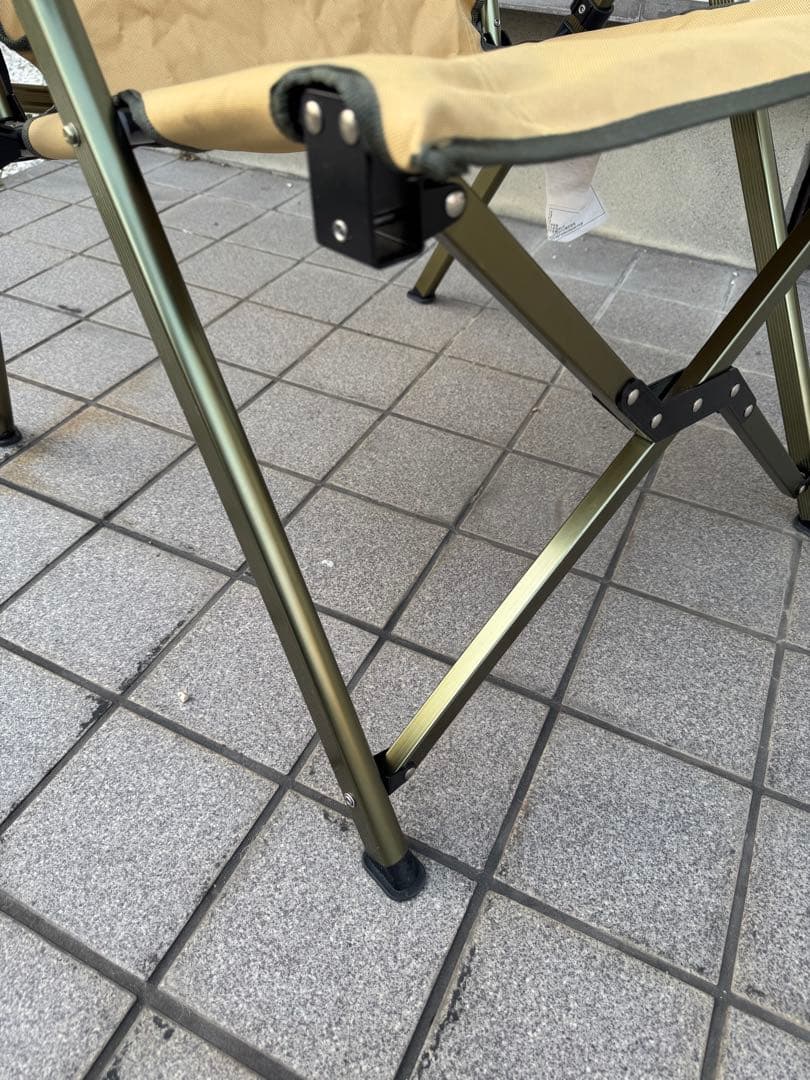 コールマン チェア レイチェア　3段階リクライニング式　ベージュ色①