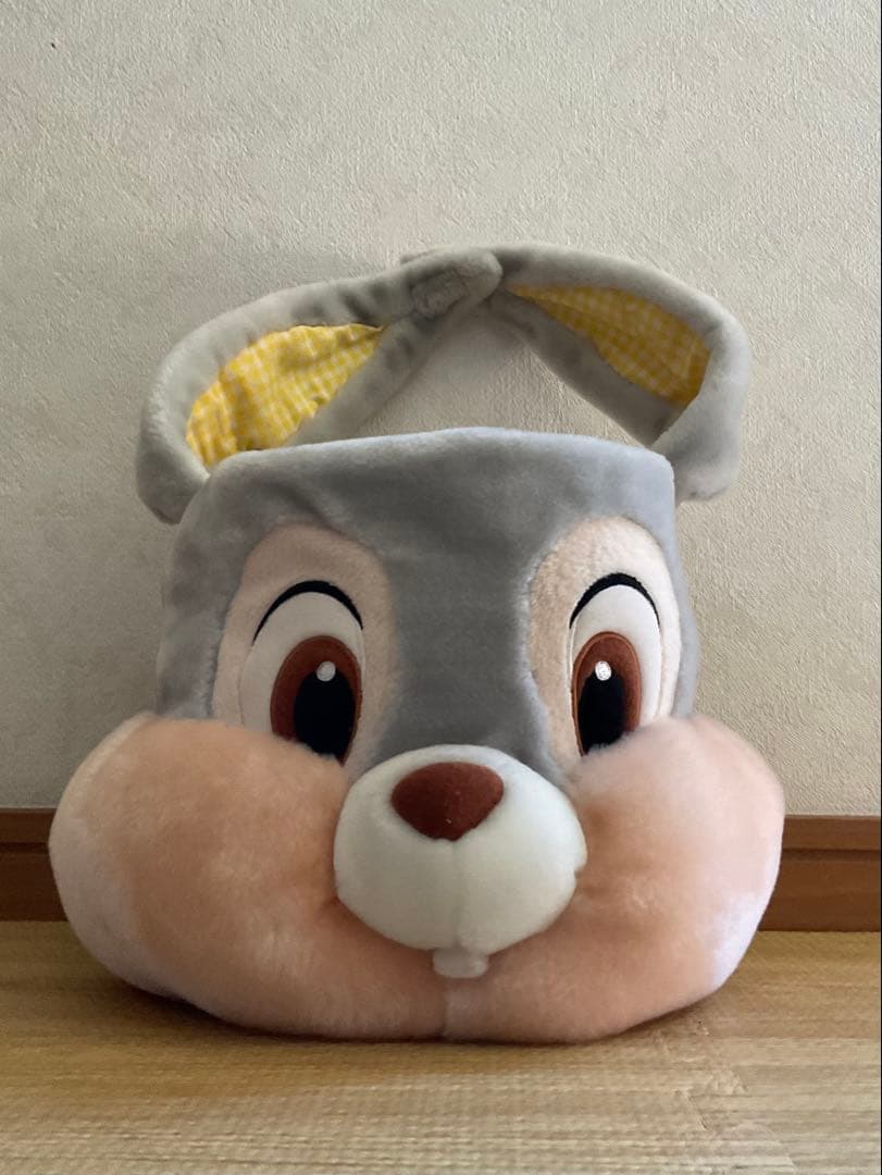 とんすけ　ぬいぐるみ　バスケット　バッグ