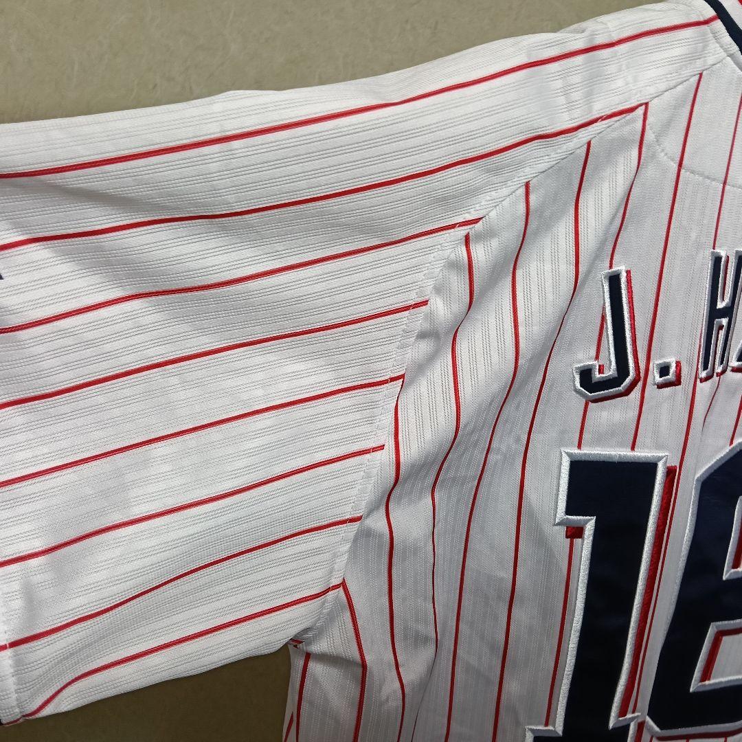 マジェスティック製 ヤクルトスワローズ 原樹理 ハイクオリティユニフォーム／M