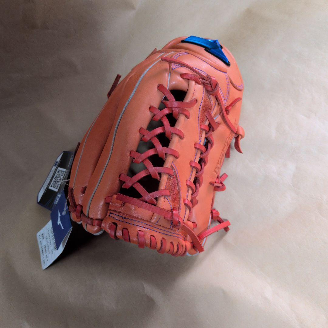 Mizuno:左投げ:軟式グローブ:外野手:スプレンディッドオレンジ:サイズ14