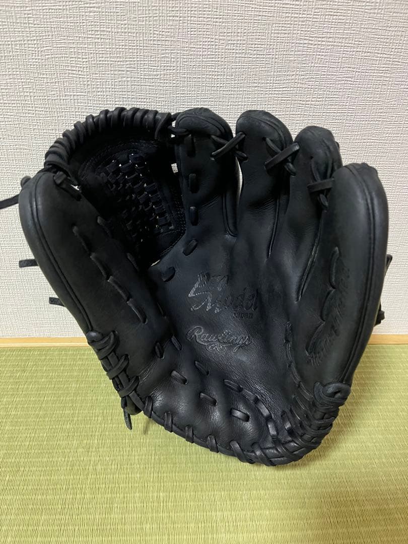 Rawlings 一般軟式大人用内野手用　美品　ローリングス　黒　RG3003