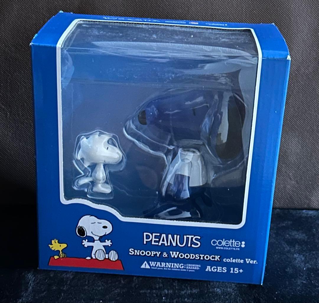 PEANUTS Snoopy & Woodstock 新品 青 メディコムトイ