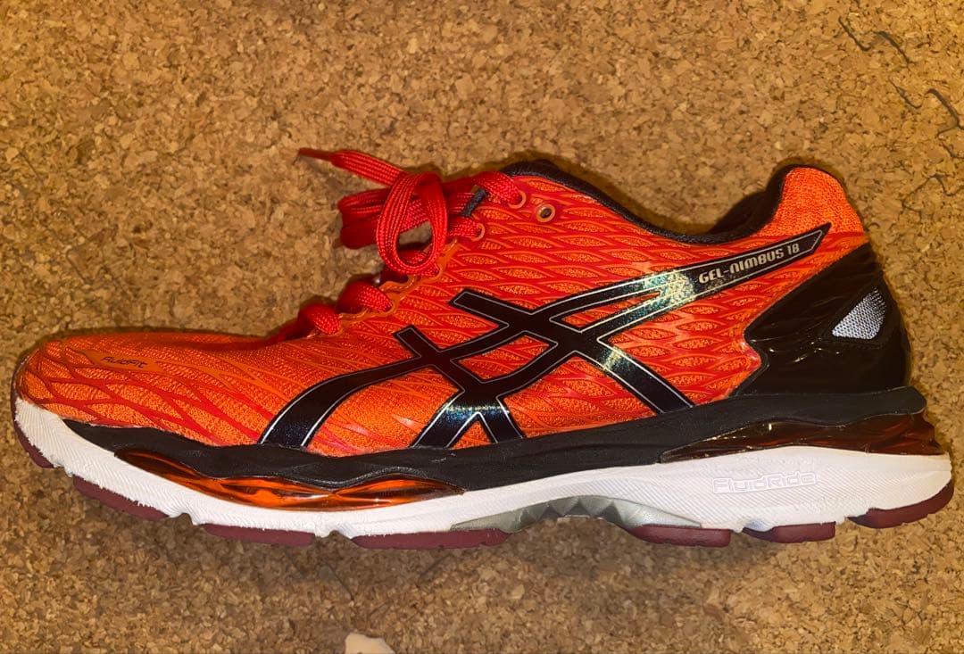 ASICS GEL-NIMBUS 18 26.0cm オレンジ　ゲルニンバス