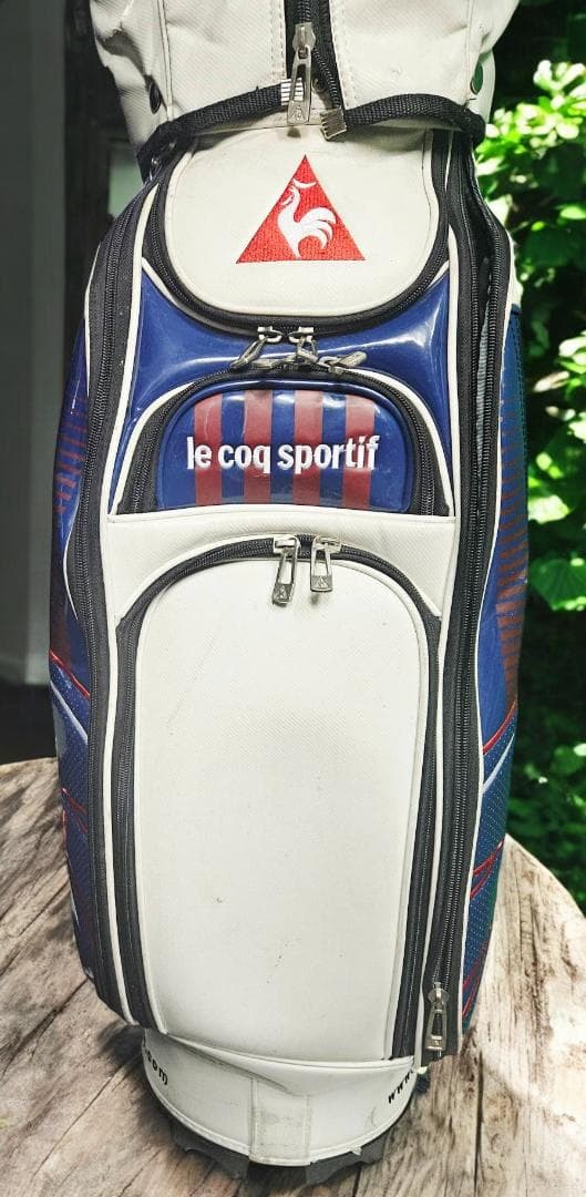 かりめろ送le coq e golf 高級エナメル大型ゴルフバッグホワイト