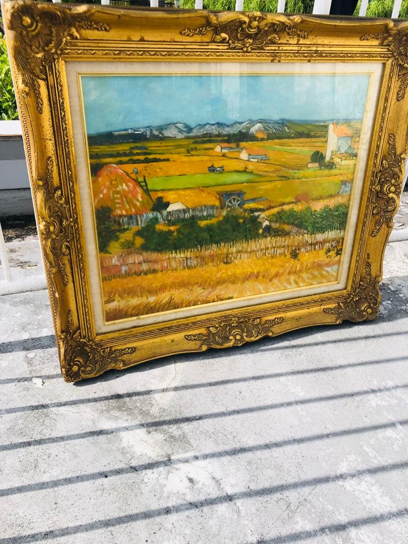 な*商様 絵画　額縁 　インテリア　 木製　 風景画 　アンティーク　絵画　値下