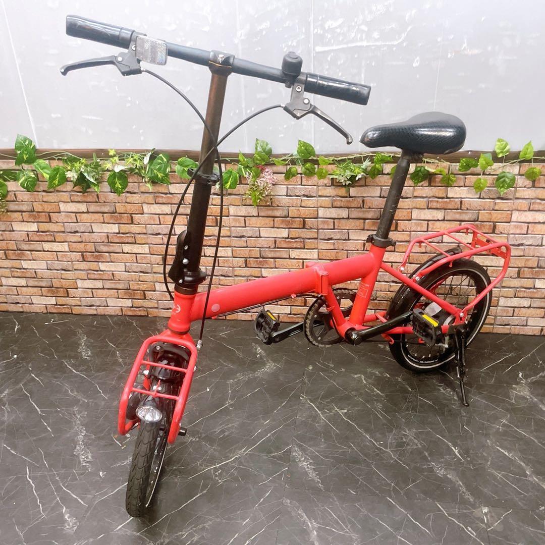 【29】折りたたみ自転車 折車 Emergency bike レッド
