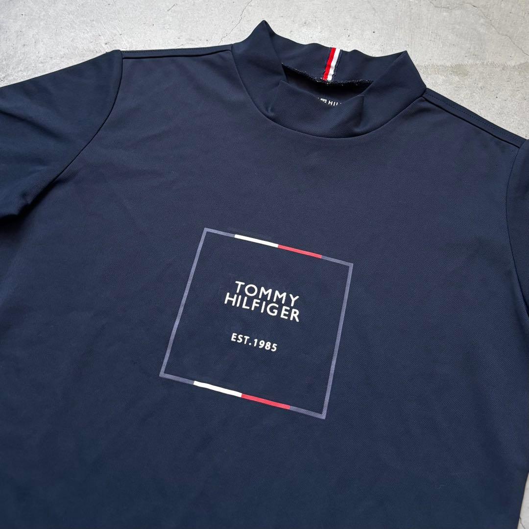 【美品】  GOLF 半袖モックネックTシャツ ロゴ